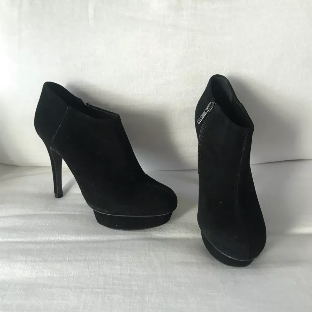 TORY BURCH Cidnay Black Suede Stiletto Booties 6